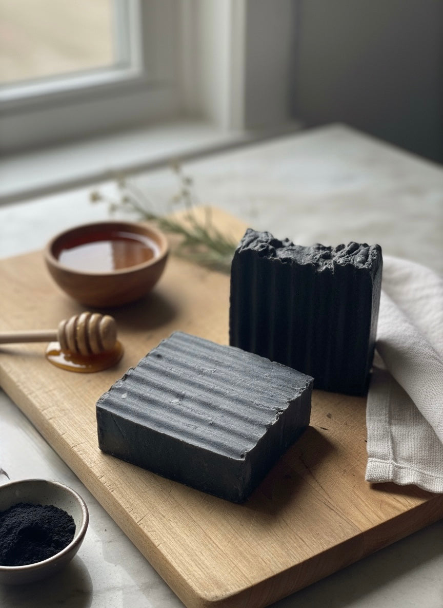 Charcoal Tallow Shave Bar