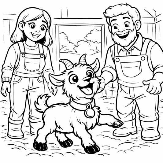 Benjamin The Bouncy Goat's: Colorful Farm Friends