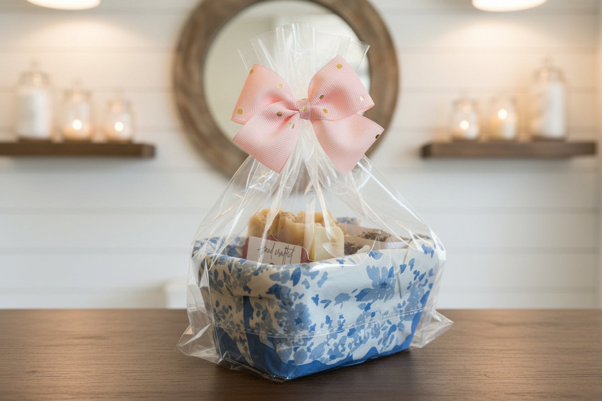 Women’s 3 Soap Gift Basket – Luna, Berry, Lavender & Honey Oatmeal Collection