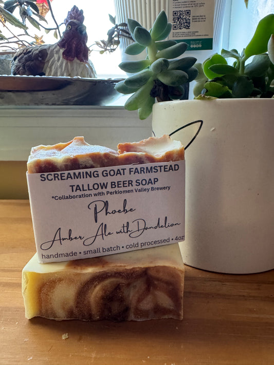 Sadie’s Amber Ale Beer Soap – Tallow Bar | Farm + Brewery Collab