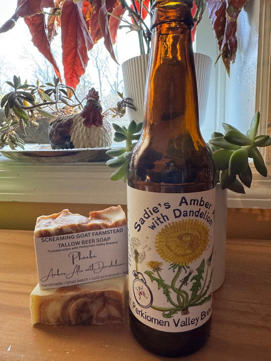 Sadie’s Amber Ale Beer Soap – Tallow Bar | Farm + Brewery Collab