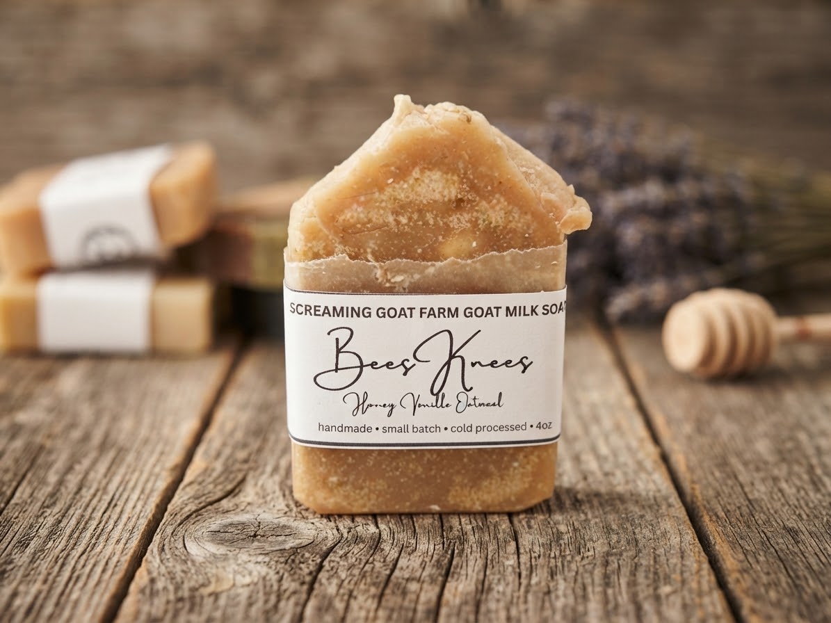 Bees Knees - Honey Vanilla Oatmeal Goat Milk Soap