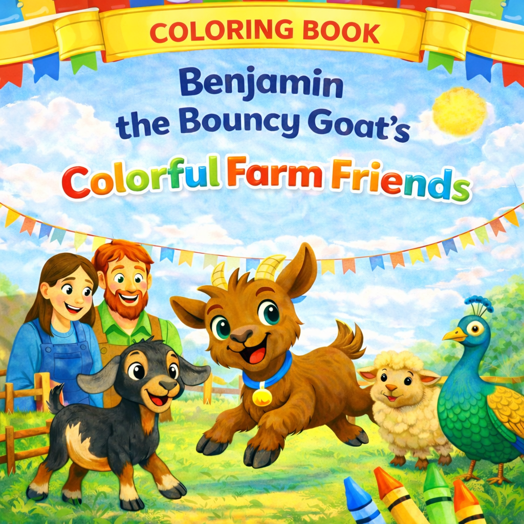 Benjamin The Bouncy Goat's: Colorful Farm Friends