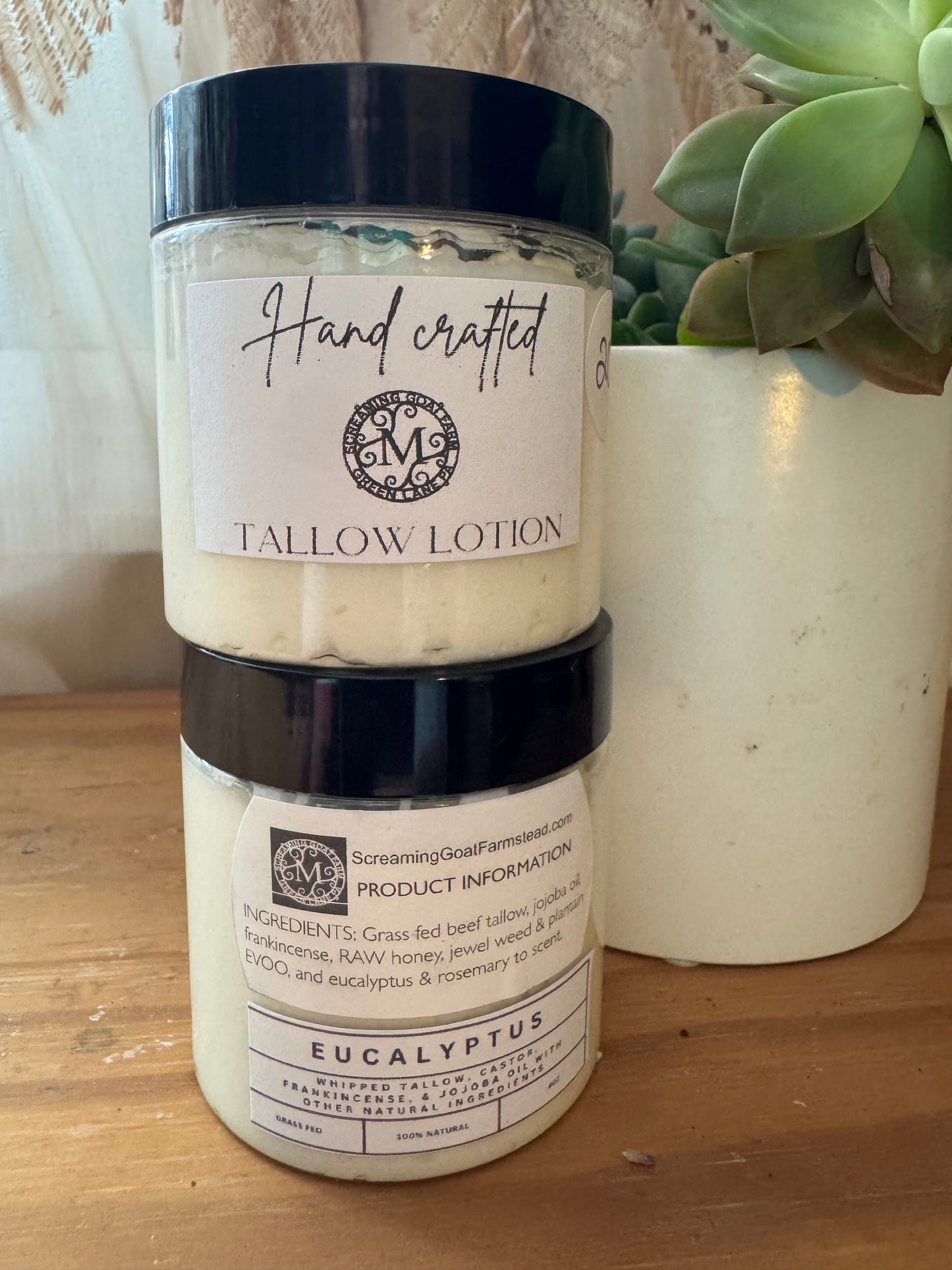 Whipped Tallow Lotion – Eucalyptus