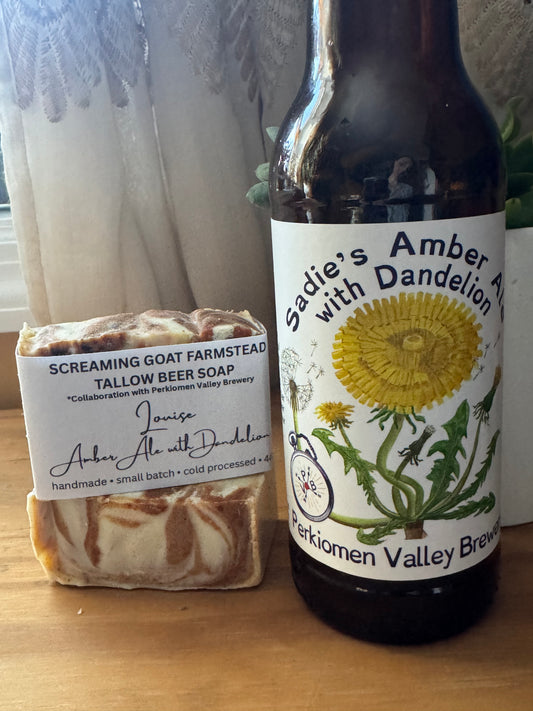 Phoebe Beer Tallow Soap Bar