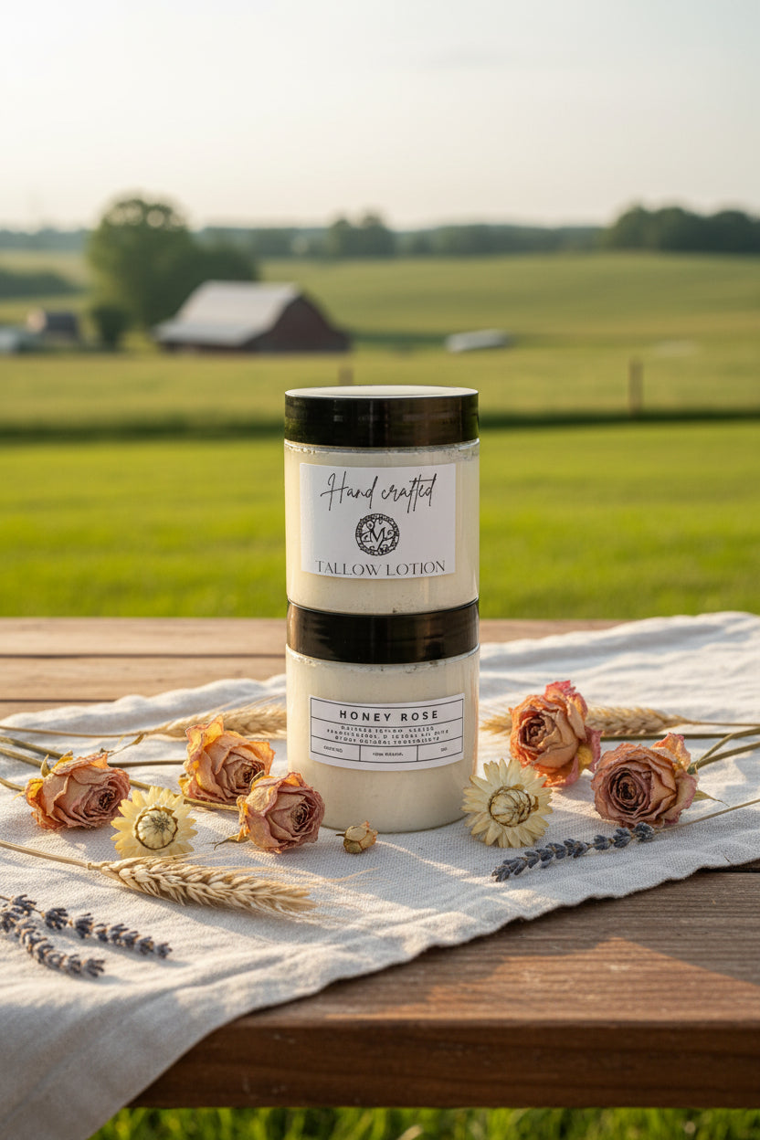 Whipped Honey Rose Tallow Lotion