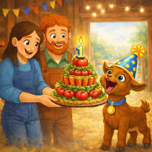 Benjamin The Bouncy Goat's: First Birthday